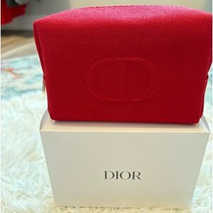 Red Dior Cosmetic bag